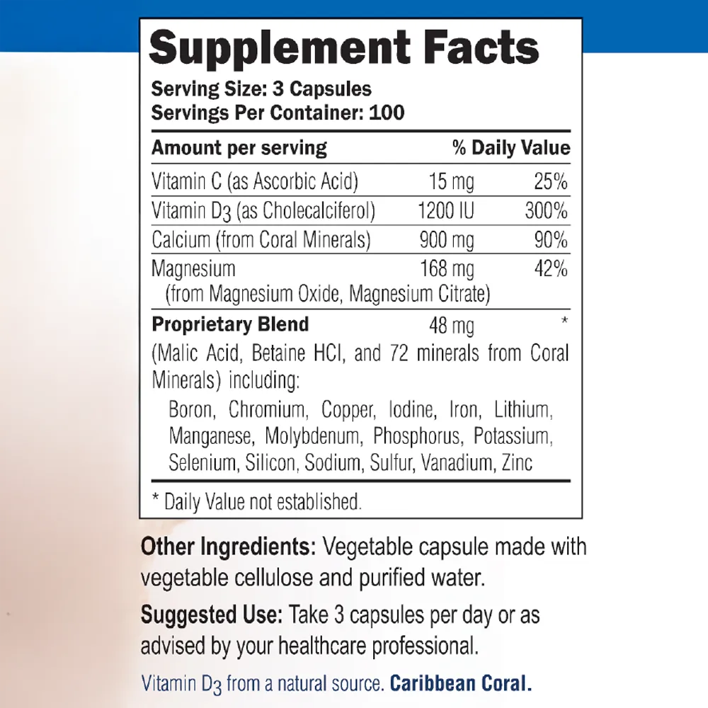 Coral Calcium Supplement with Vitamin D3 & Magnesium – Coral Complex - Image 6