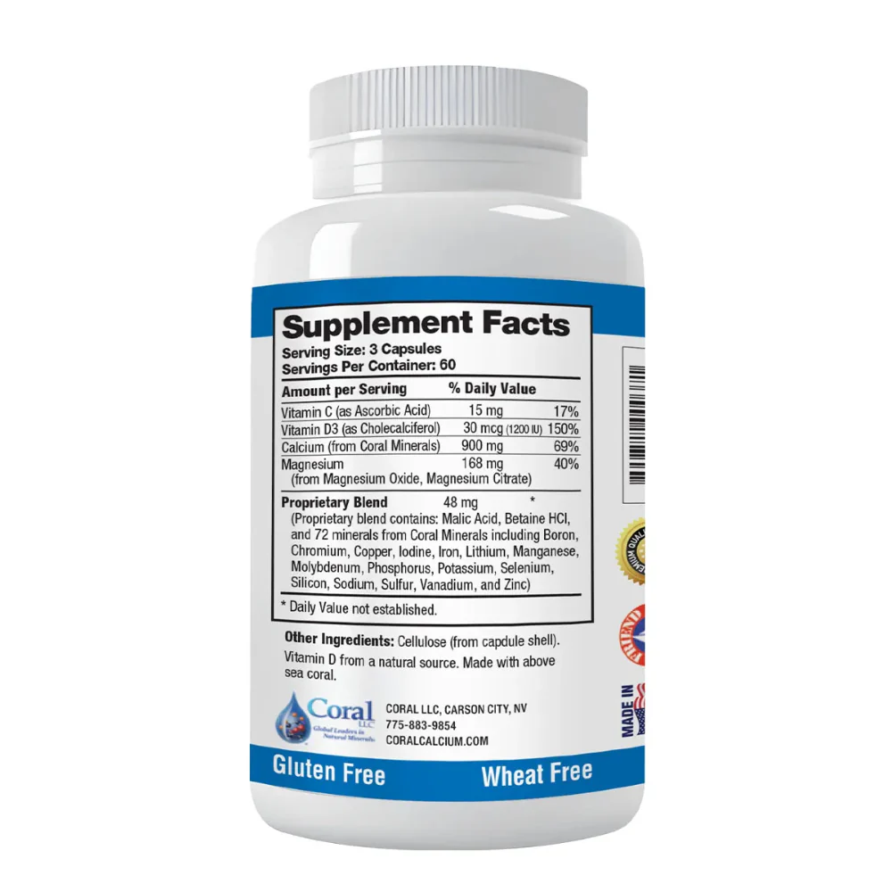 Coral Calcium Supplement with Vitamin D3 & Magnesium – Coral Complex - Image 9
