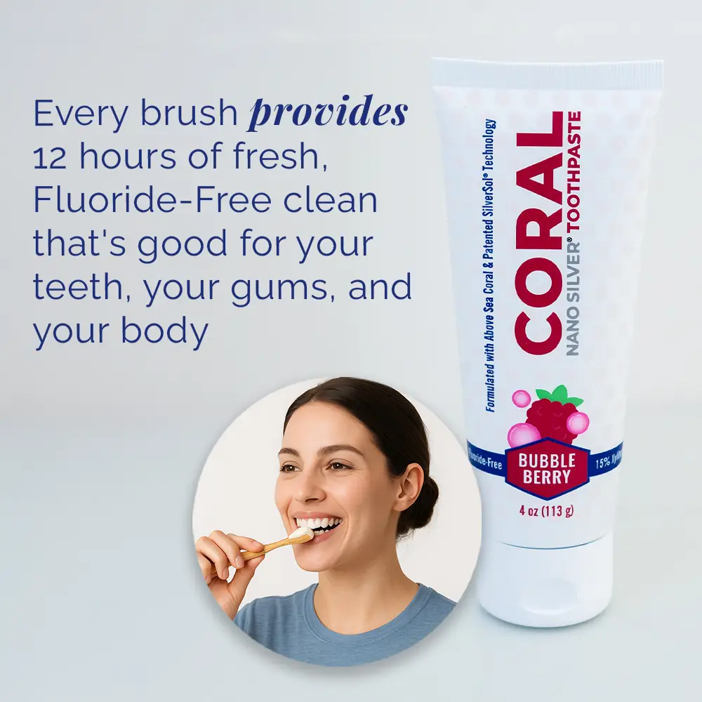 Fluoride Free Bubble Berry Kids Toothpaste with Nano Silver & Xylitol - Image 5